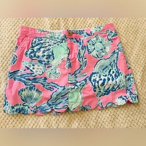 Lilly Pulitzer Colette Scalloped Skort in Pink Pout Size 6